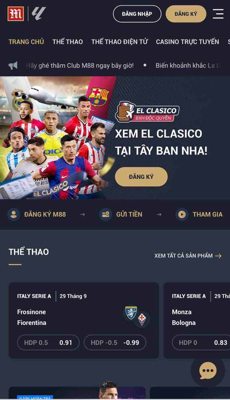 Cá Cược Bóng Đá Uy Tín Tại M88