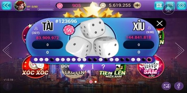 Thiết kế giao diện game Tài Xỉu
