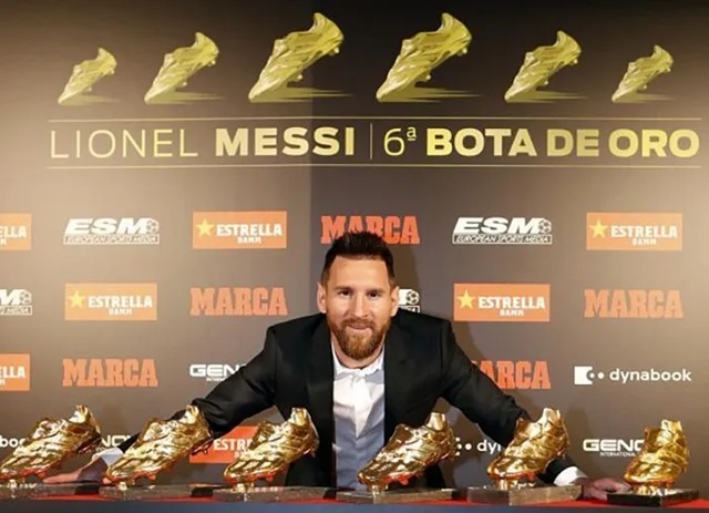Lionel Messi có đến 6 lần nắm trong tay danh hiệu Đôi Giày Vàng Lionel Messi có đến 6 lần nắm trong tay danh hiệu Đôi Giày Vàng