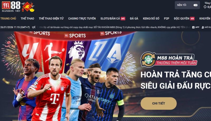Giới thiệu thương hiệu cá độ bóng đá M88